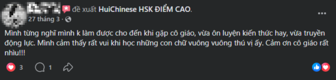 Phản hồi của học viên